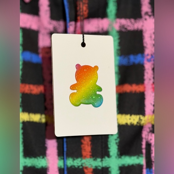 Teddy Fresh Multicolor Grid Men's Shirt Size Medium - Picture 5 of 8